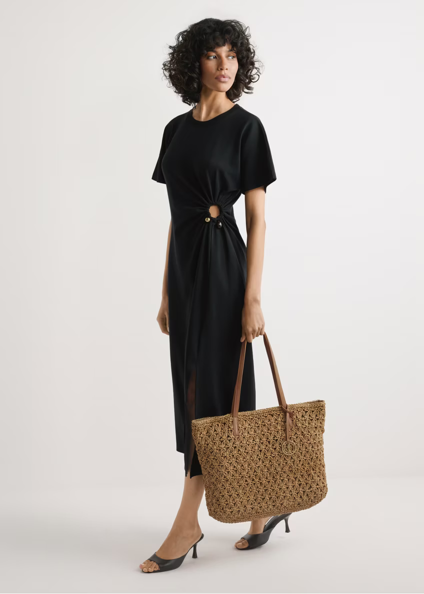 Słomkowa torebka shopper TOREC-1218-1E(W26)