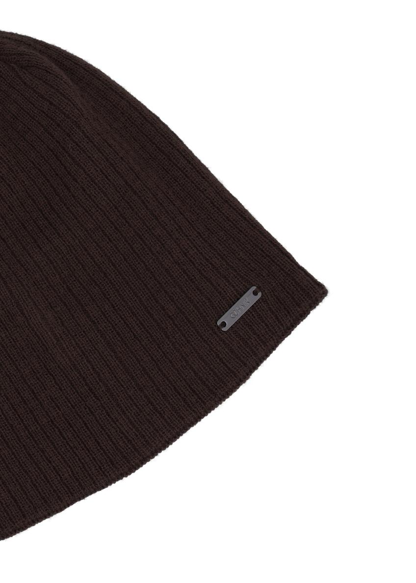 Brązowa czapka zimowa męska CZAMT-0046A-1I(Z26)
