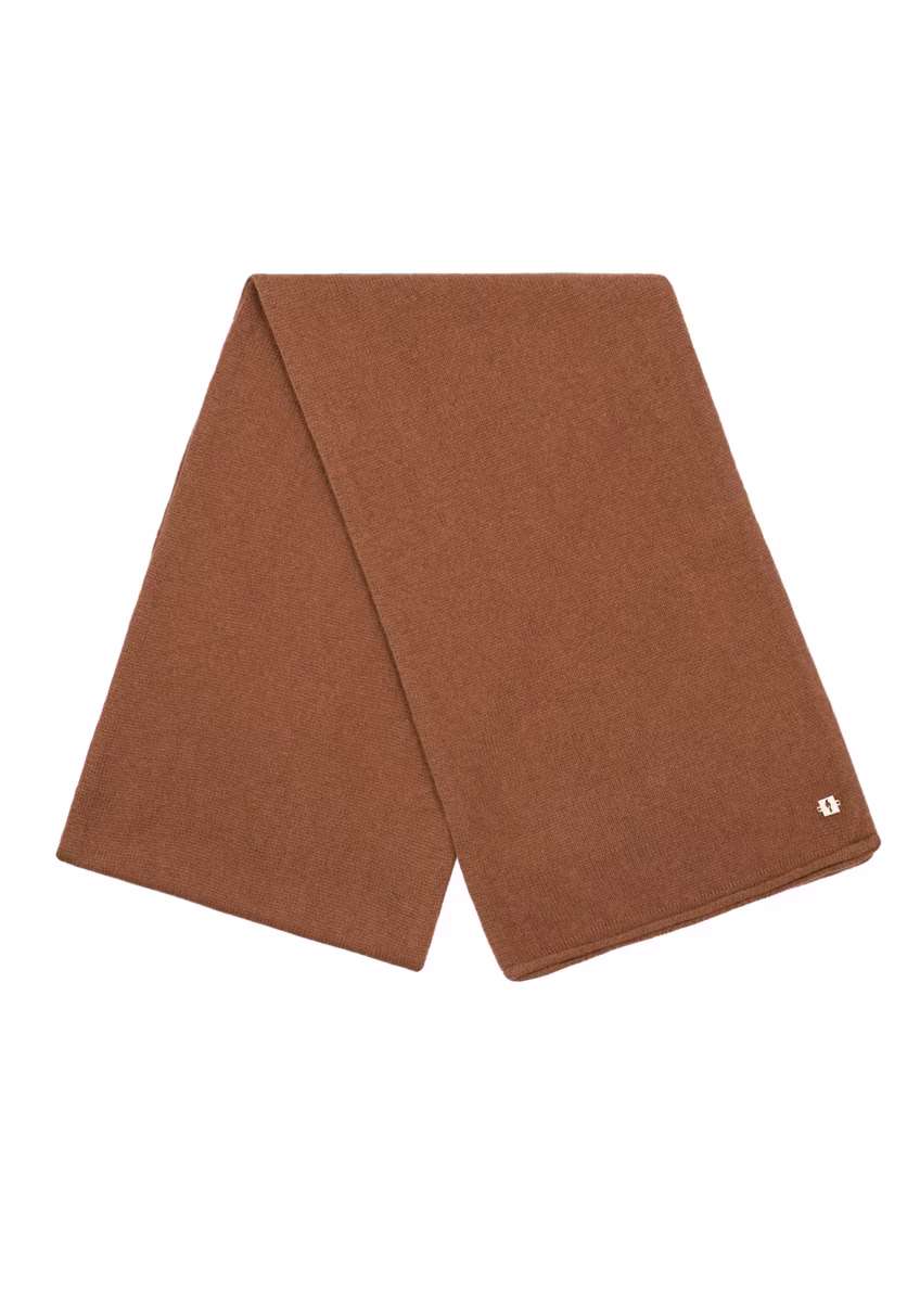 Kaszmirowy szalik damski w kolorze camelu SZADT-0093-1D(Z26)