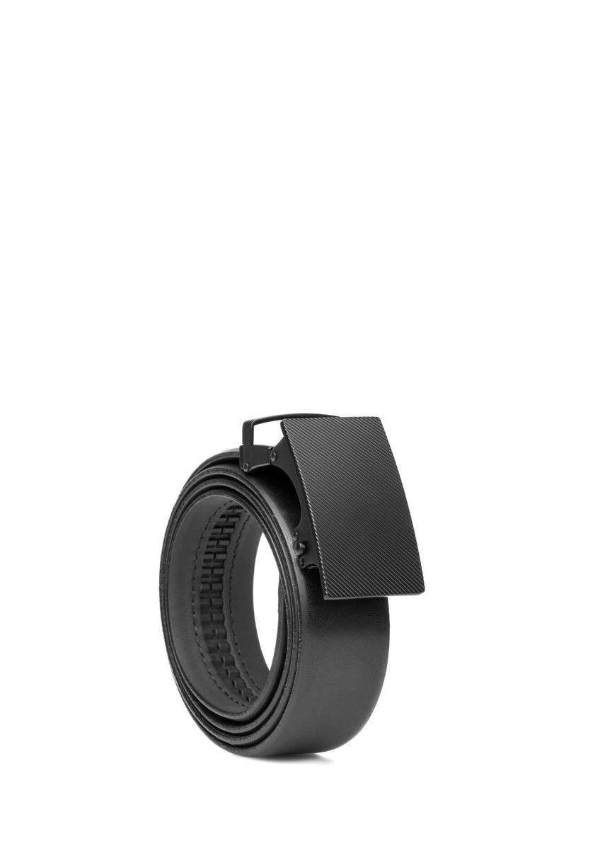 Skórzany czarny pasek męski PASMS-0269-99(W26)
