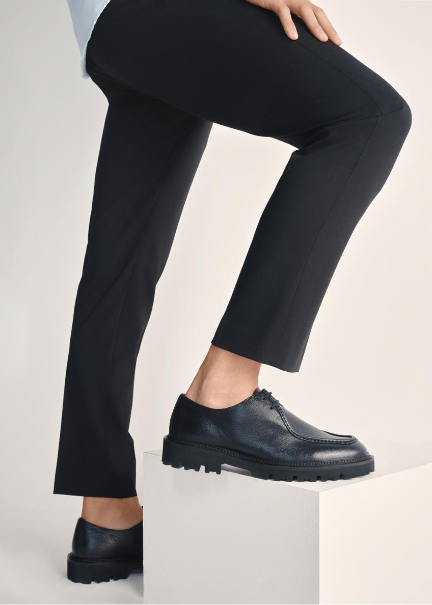 Czarne skórzane buty męskie BUTYM-0524-99(Z25)