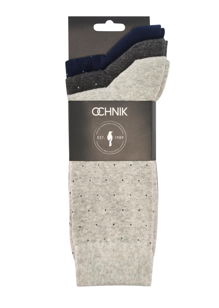 Trójpak długich skarpet męskich ZESMT-0063-00(W26)