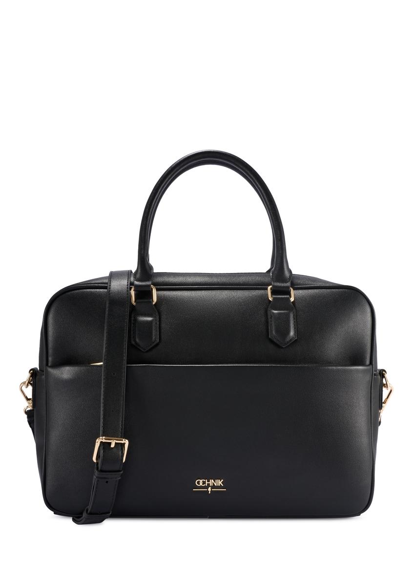 Czarna torba na laptopa damska TOREC-1209-99(W26)