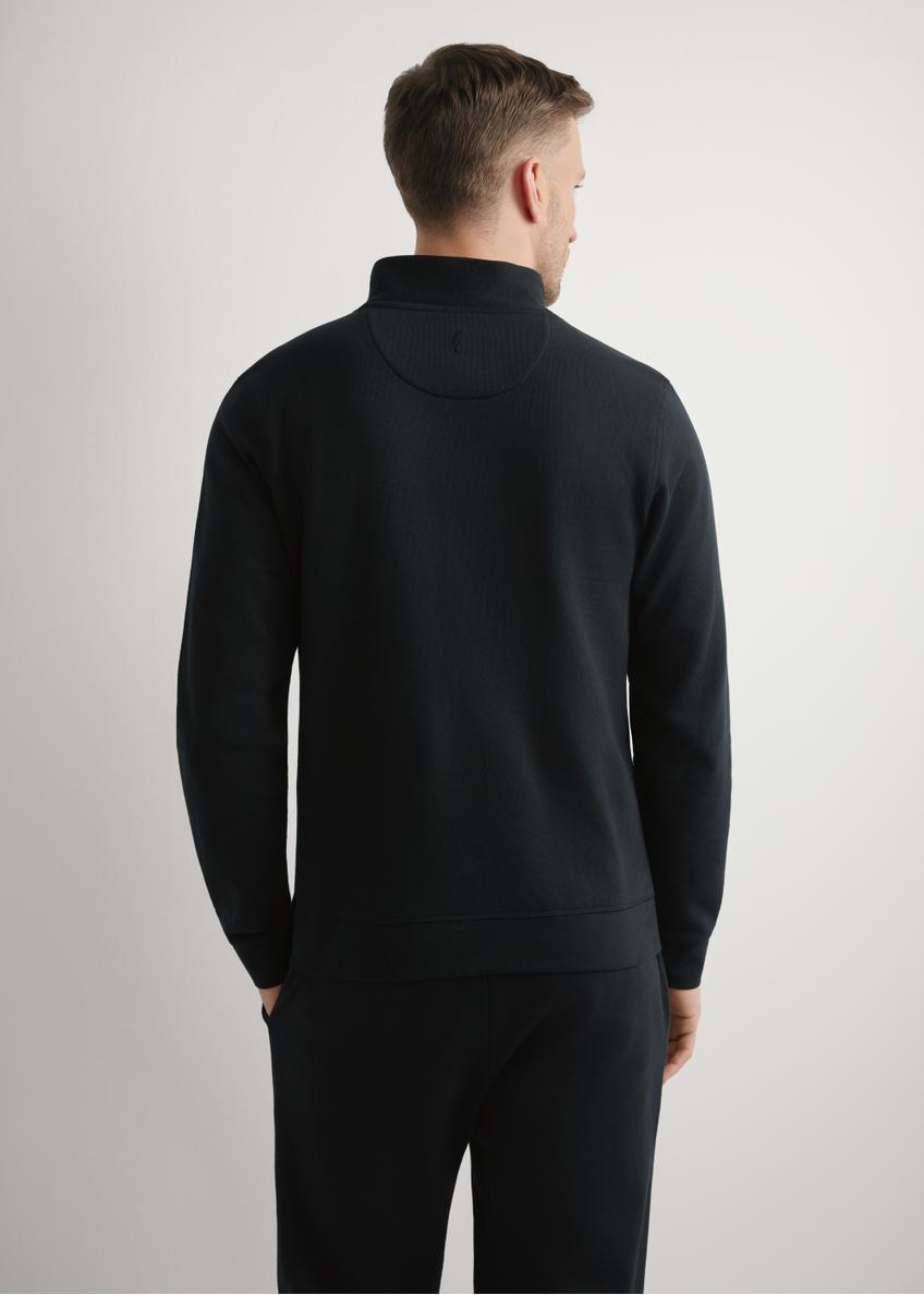 Czarna bluza męska ze stójką BLZMT-0080-99(W26)