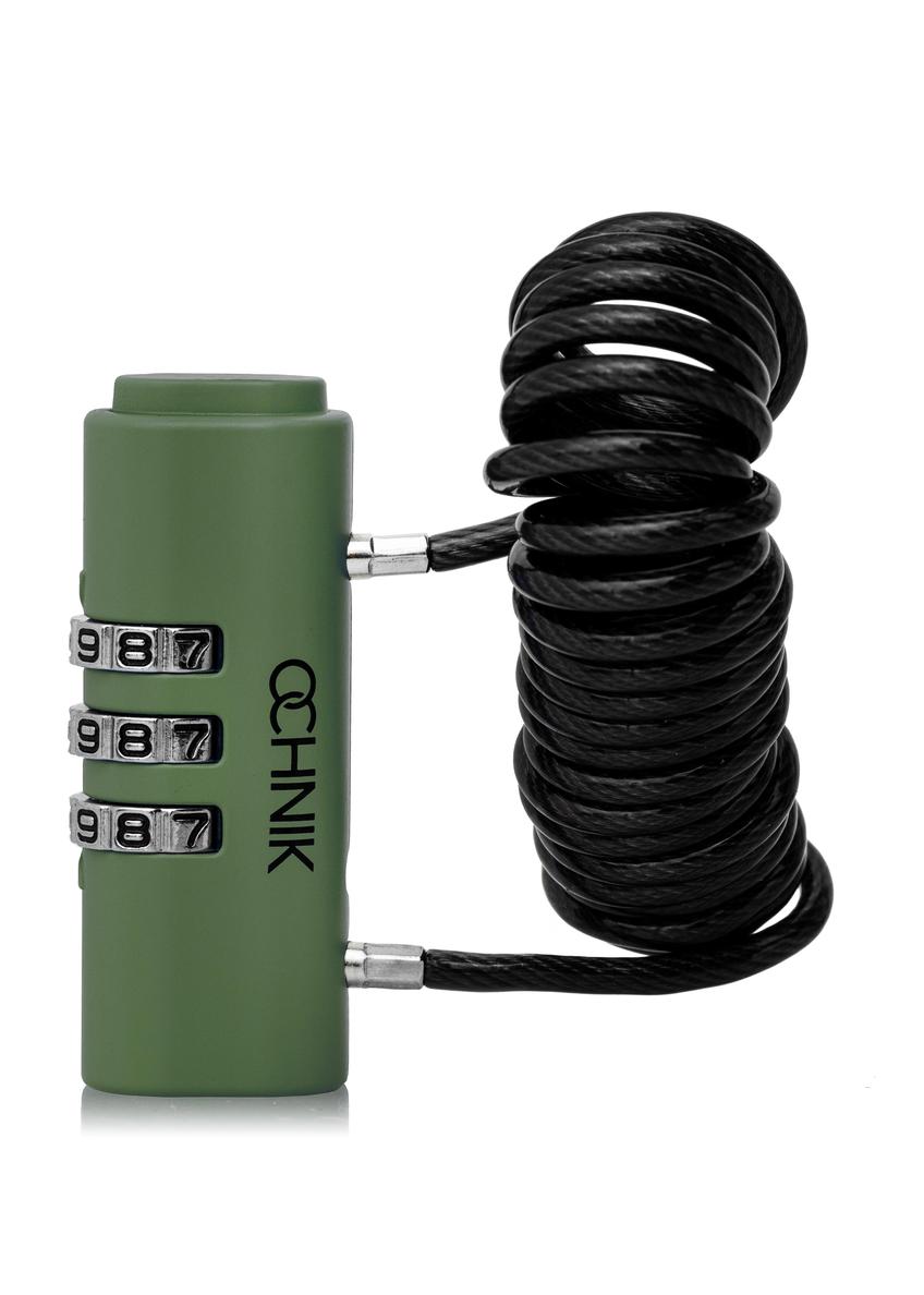 Zielona kłódka z długą żyłką AW-005-0015-51(W23)-01