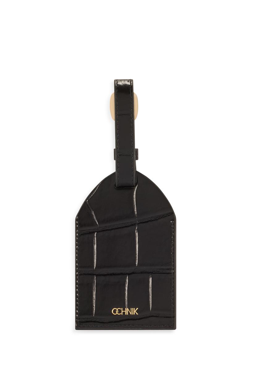 Skórzany brelok z motywem croco BRELOK-0222-97(Z25)