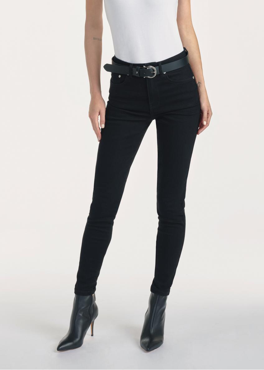 Czarne jeansowe spodnie damskie JEADT-0010A-99(Z26)