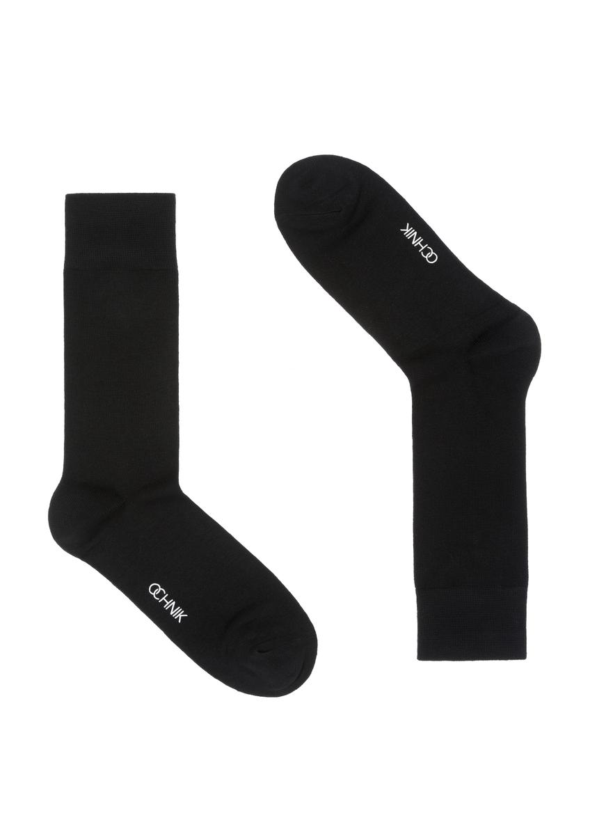 Długie czarne skarpety męskie SKAMT-0018A-99(Z24)-01
