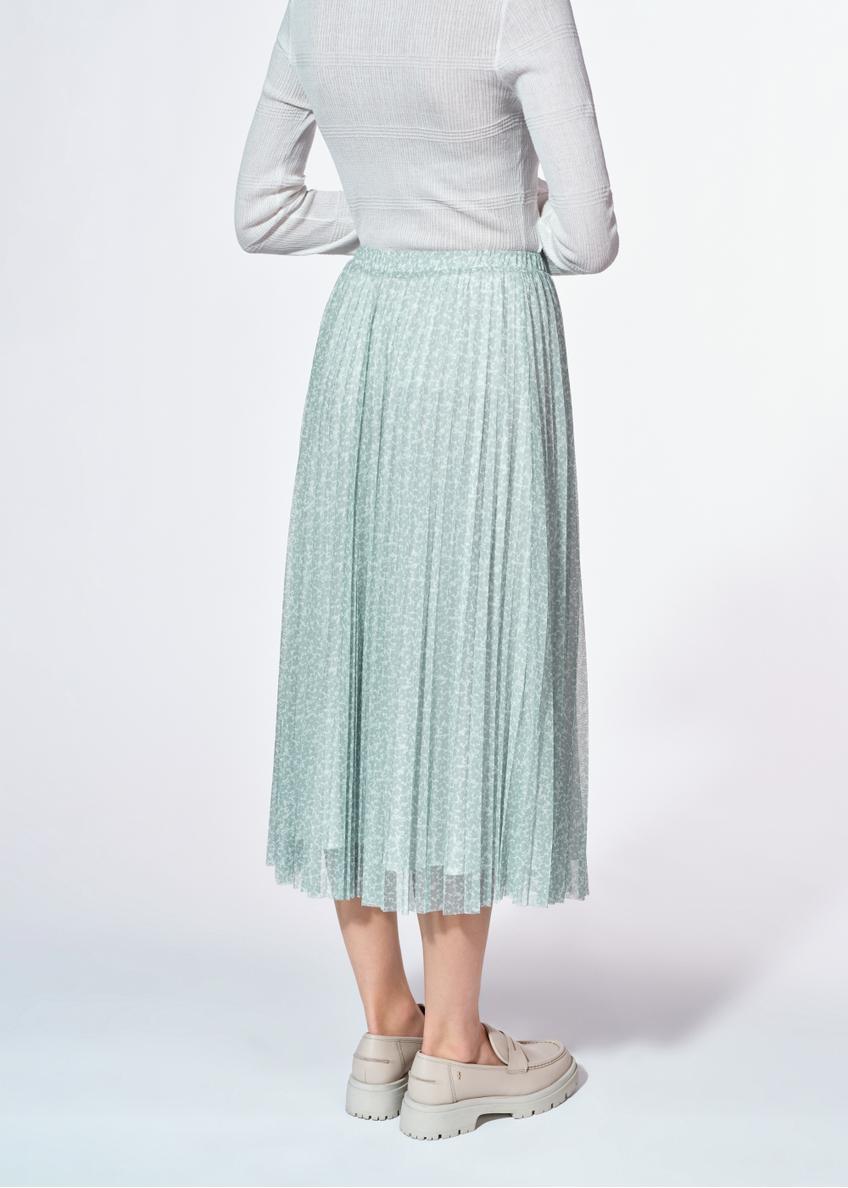 Spódnica plisowana midi w kwiaty SPCDT-0110-15(W25)